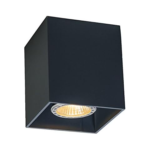 Qazqa Foco moderno negro QUBO 1 Cover