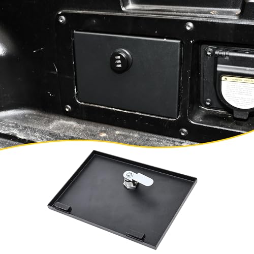 RERPRO Truck Bed Storage Lockbox Lid Compatible with 2016-2023 Toyota Tacoma 3rd Gen Pickup Truck Bed Privacy Lock Box Cover Security Vault Anti Theft Gun Safe Organizer, 3-Digit Combination Lock