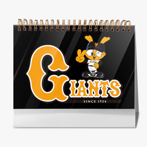 2026年 卓上カレンダー 読売ジャイアンツ 野球応援 デスクトップ カレンダー 小型 月間 書き込み 計画整理用 おしゃれ 記念品 プレゼント 2025年9月?2026年12月