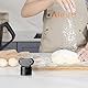Aieve Teiglöser Teigblume Messerdrehhilfe kompatibel mit Thermomix TM5 TM6 Küchenmaschinen, Drehhilfe Ersatzteil zum Einfachen Entnahmen von Teig aus Mixtopf (Schwarz)