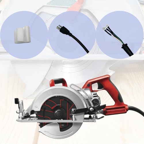Image of 95104L Circular Saw Power Cord-1pc | Compatible with SKILSAW Saw SPT77W, SPT77WM, SPT77WML, SPT78W, SPT70WM, SPT78MMC, SPT70V, SPT55, and HD77-02