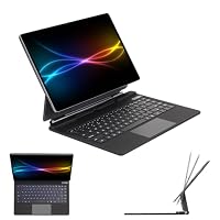 TECHGEAR Magnetic Keyboard Case for Samsung Galaxy Tab S11 Ultra 14.6 (X930 / X936 Series) Floating Stand, Precision Multi-Touch Trackpad, 7 Color Backlight, UK QWERTY