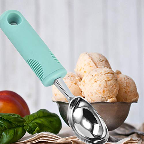 Colher de sorvete, colher de liga de zinco, colher para escavar frutas, sobremesa, colher de gelo, b