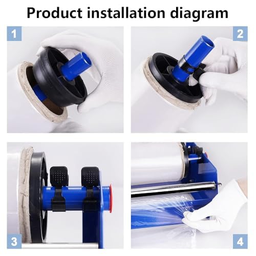 Dispensador Manual de Film Estirable – Herramienta de Envoltura de Palets para Equipos de Empaque Eficientes y Maquinaria de Embalaje con Film