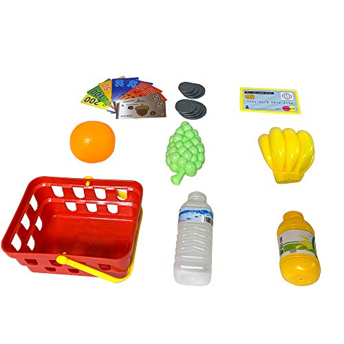 image for Yellow River Cash Register Toy for Kids, Cashier Toy Playset with Cash