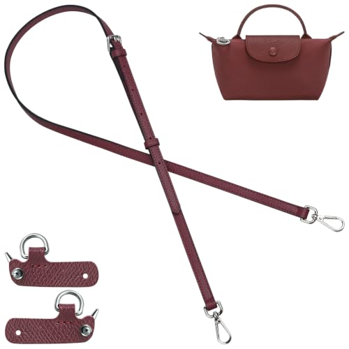 Image of Jiesinlov Leather Bag Shoulder Strap Replacement Crossbody Adjustable Conversion Kit Fit for Mini Pouch