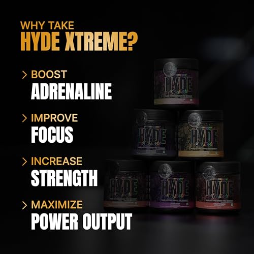 Image of Prosupps HYDE Xtreme Pre-Workout - Pineapple (100g) | 15 Servings | 200mg Caffeine, 2500mg Beta-Alanine & 1000mg Creatine HCL | L-Arginine & L-Tyrosine for Focus | Vitamins B6, B12 & C | Lab Tested