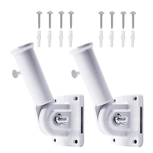 Set of Two Adjustable Flag Pole Brackets