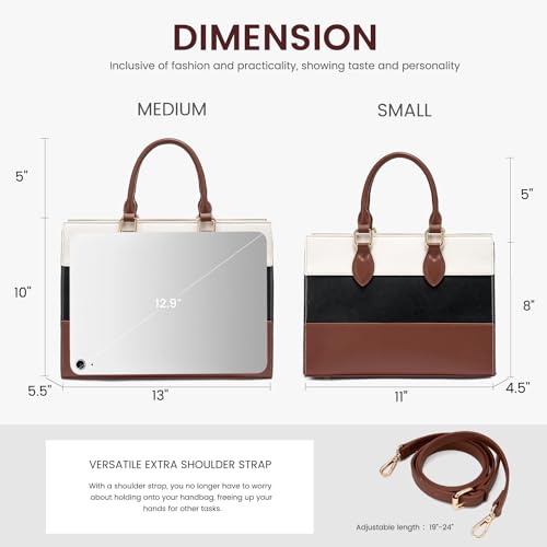 LOVEVOOK Purses for Women, Fashion Handbags for Women, Tote Bag PU Leather Shoulder Bag Top Handle Satchel for Lady3