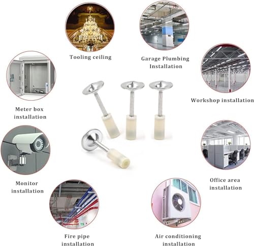 Zipzox Nail Gun Manual Steel Nails, 7.3mm Round Nails Wall Fastening Tool, Nails for Nail Gun Hand-Steel Nail Concrete Ceiling Cable Ducts Fixing Device Nail Gun Parts kit (ONLY... - Image 2