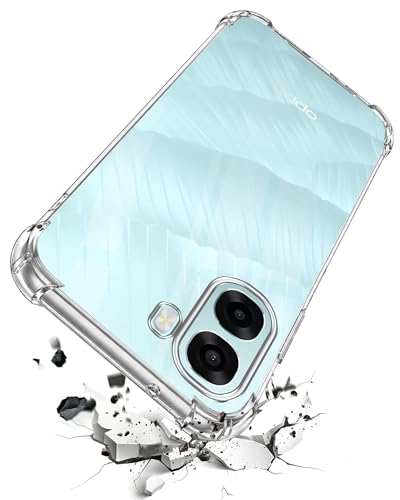 Image of Jkobi Shockproof Crystal-Clear Back Cover for Oppo A6X | Oppo A6S (Anti Yellow Case | Drop & Camera Protection | Hard Polycarbonate)