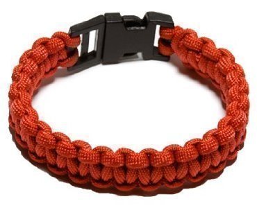 SecureLine 5/32 in. Dia. x 7 ft. L Red Braided Nylon Medium Survival Bracelet