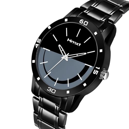 Image of HMXT-47 Bold Black Stainless Steel Series Men's Analog Watch