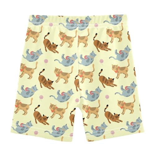Girls' Shorts Soft Summer Soft Boxers Short Woolly Ball Cat Leggings Dance Bottoms3