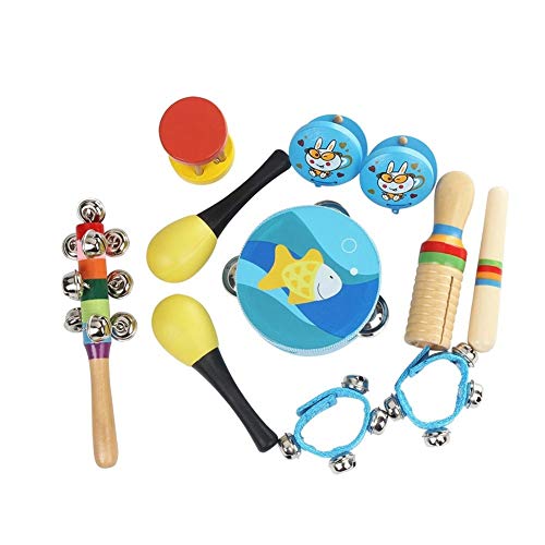 q̎q̗ĉ߂10pcs /ZbgyߋŊyohYLbg܂ރ^o}JXJX^lbgnhxؐM y  (Color : Blue)