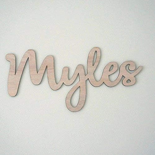 Custom Personalized Baby Nursery Name Sign Wooden Baby Sign Hanging Wall Sign Wood 18"