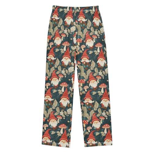 Forest Gnomes and Mushrooms Boys Pants for Kids Jogger Pants with Pockets S