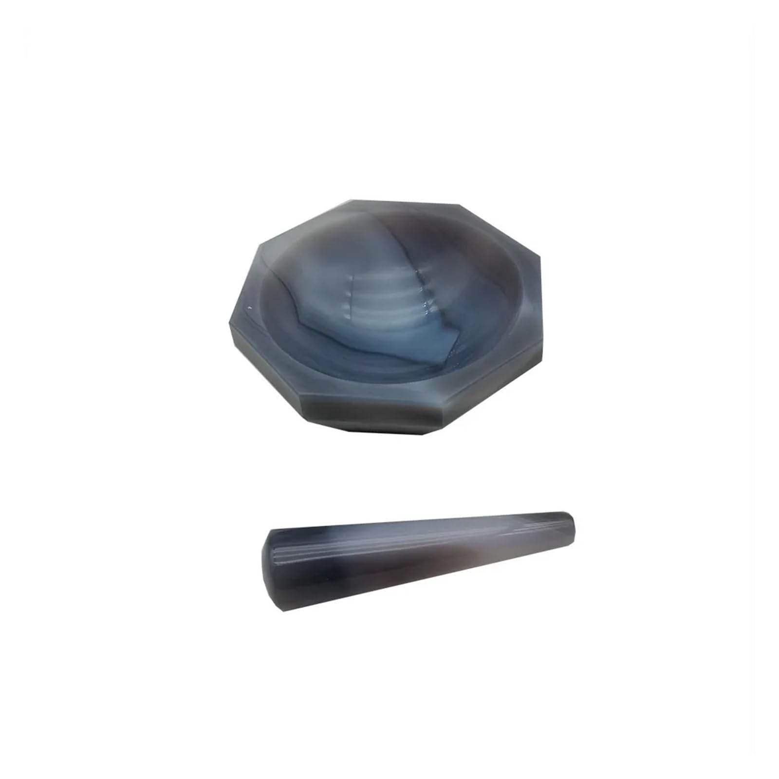 1 szt. ID 30 mm do 130 mm naturalny moździerz agatowy z prętem mielącym, moździerz odporny na zużycie laboratoryjne z tłuczkiem agatowym(6cm)