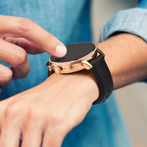 AK f&uuml;r Garmin Venu 3S Armband/Venu 2S Armband Damen Herren, Weich Leder Uhrenarmband 18mm f&uuml;r Garmin Vivoactive 4S/ Forerunner 265S 255S/ Vivomove 3S Ersatzarmb&auml;nder