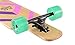 Playshion 39 Inch Drop Through Freestyle Longboard Skateboard Cruiser Purple