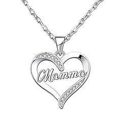 Idea Regalo - ZYMGUO Regalo Mamma Collane Mamma,Regali Festa della Mamma,Regali di Natale per Mamma Collana miglior regalo per il Compleanno della Mamma Cuore Diamante Collana Pendente (3)