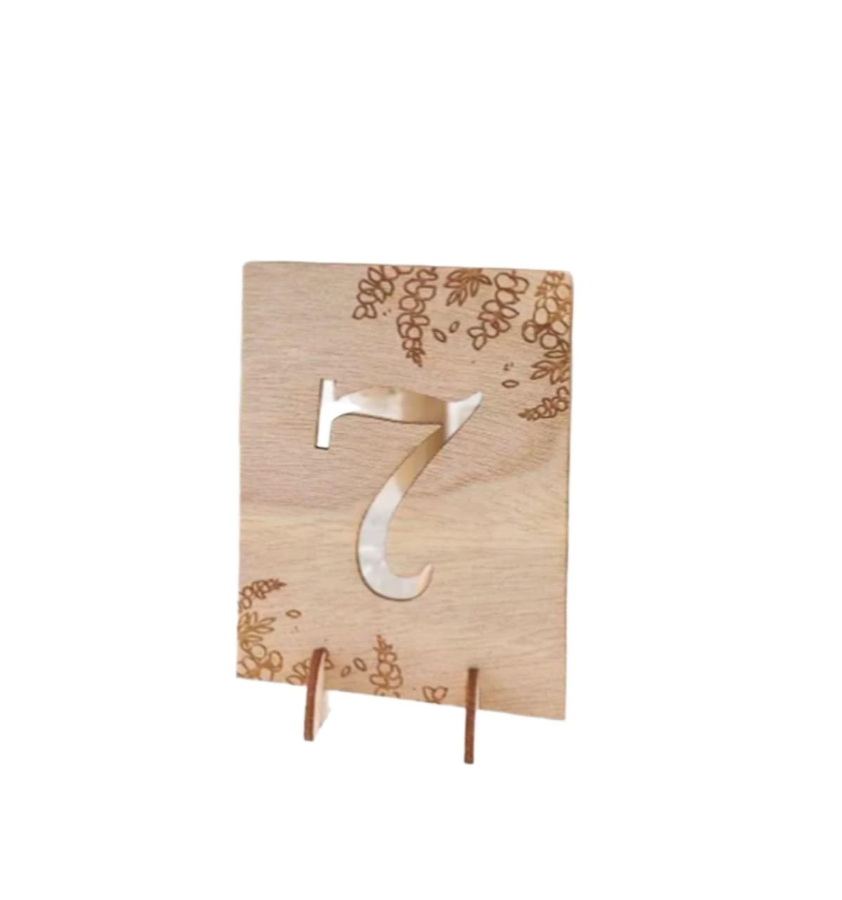 WSQHAO 10Pcs Wooden Table Seat Sign Cards 1-10 Numbers For Wedding Event Birthday Party Decorations Place Card Holders for Restaurant