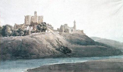Château de Warkworth Girtin Toile Idéale Grand Mur Vide Salon Peinture 60x90