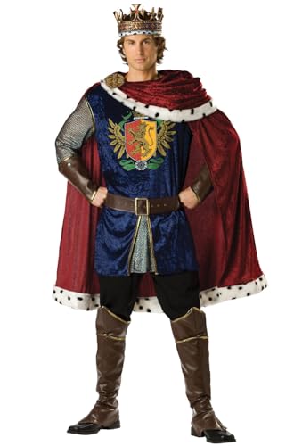 InCharacter Costumes, LLC Noble King Set, Burgundy/Blue, Large