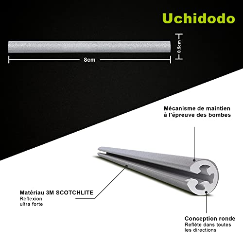 Reflecteur Rayon Velo,72 PCS Visibilité à 360° Réflecteurs pour Rayons de Vélo Bicyclette Rayons Réfléchissants pour Tous Les Rayons de Vélo Standard - Image 6