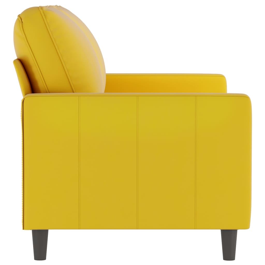 LAPOOH 2-Sitzer-Sofa Gelb 120 cm Samt, Loungesofa, Sofas & Couches, Relaxsofa, Couch für Wohnzimmer, 359195