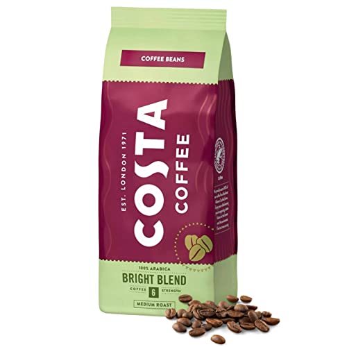 Costa Coffee Bright Blend Medium Bean, Café en grano (Bright Blend, 6 kg)