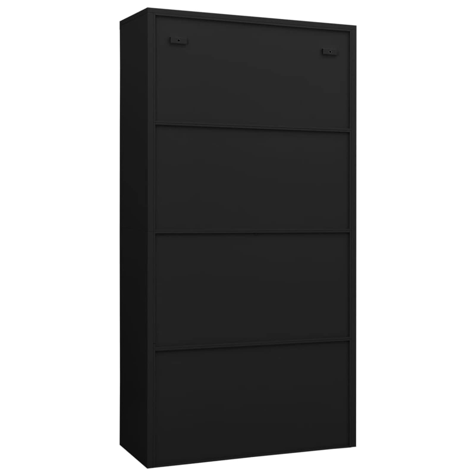 Armoire à casiers Noir 90x40x180 cm Acier,Armoire Salon,Armoire Industrielle