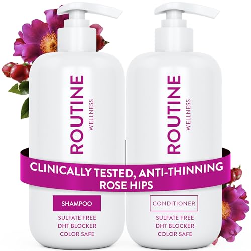 $15 coupon - Routine Wellness Anti-Thinning Shampoo and Conditioner Set for Thinning Hair, 2 14oz bottles