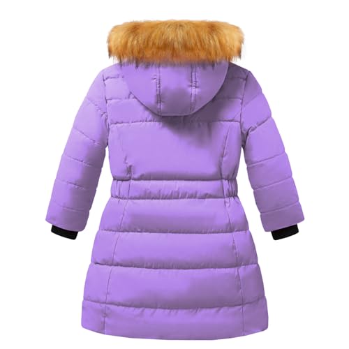 FARVALUE Girls Warm Winter Coats Thicken Long Parka Fleece Puffer Jacket Hooded Quilted Windbreaker2
