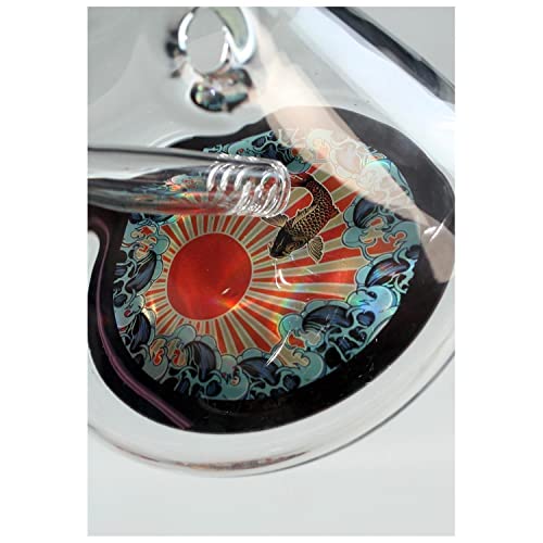 Black Leaf Ronin und Geisha Bong Koffer-Bong H: 40cm WS: 7-9mm SET – Bild 6