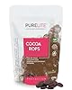 PURELITE Cocoa Drops cioccolato fondente vegan 450g, gocce grandi di cioccolato senza zuccheri aggiunti con eritritolo e stevia, senza retrogusto, attente alle calorie, min. 60% cacao