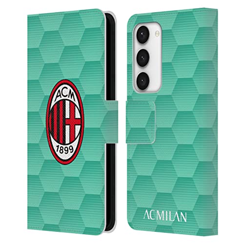 Carcasa AC Milan para Samsung Galaxy S23 5G funda de cuero tipo libro con escudo oficial portero