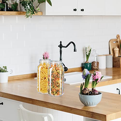 Relaxdays Einmachgläser, 6er Set, 2l, mit Drahtbügelverschluss, Einkochen & Aufbewahren, Vorratsgläser, transparent, 26… - Image 3