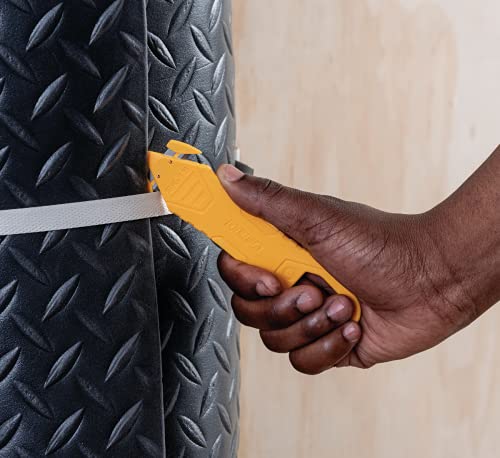 Olfa Disposable Concealed Blade Safety Knife, 10 Knives (Sk-15/10) - Disposable Multi-Purpose Safety Box Cutter W/ Concealed Blade, Tape Splitter, & Non-Slip Ergonomic Handle (10 Pack) #TOP3