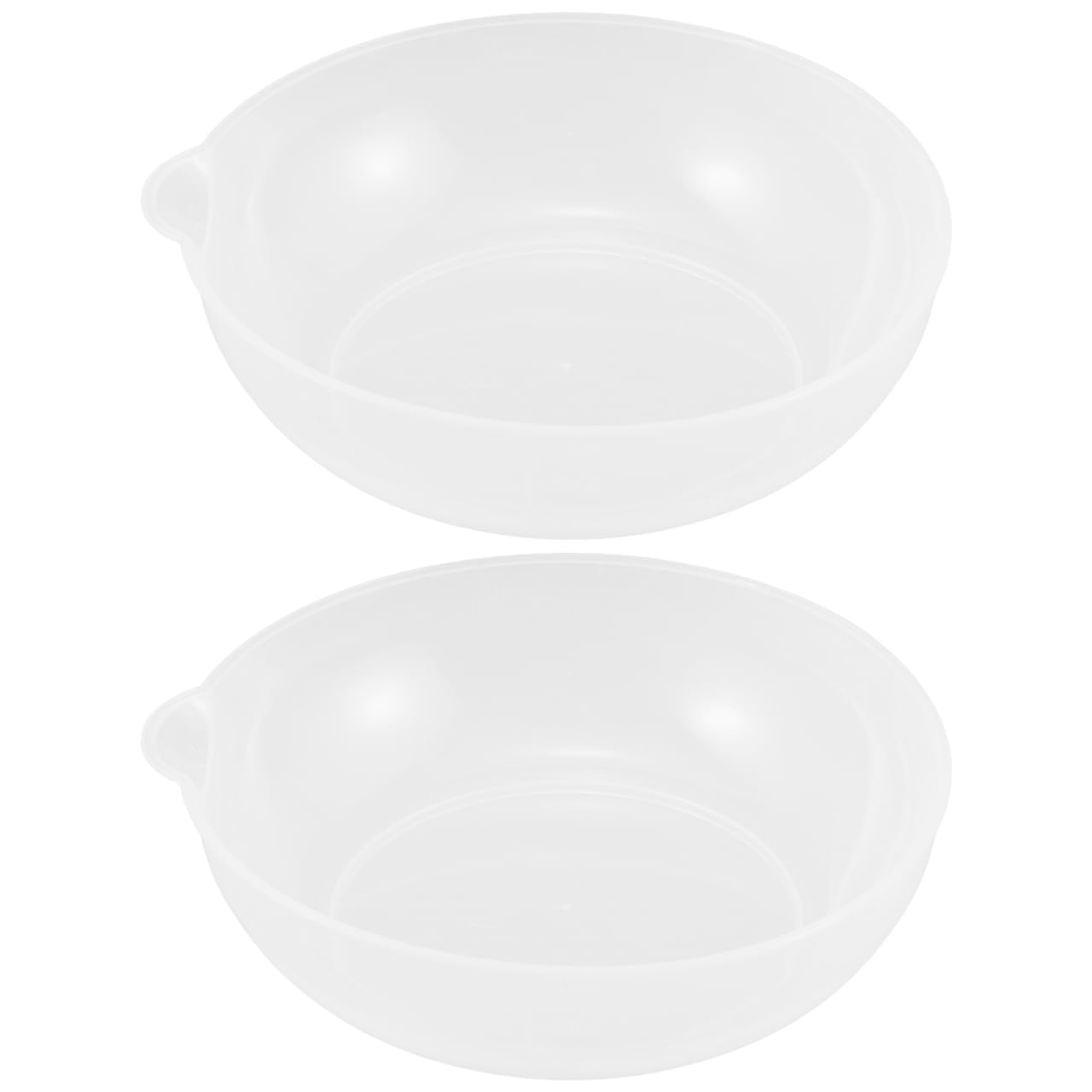 2Pcs Kitchen Scale Trays Round Plastic Food Weighing Bowls for Accurate Measurement Home Cooking Baking