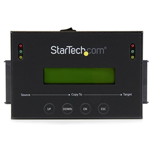 Image of StarTech.com 1:1 Standalone Hard Drive Duplicator with Disk Image Manager for Backup and Restore & .com Standalone Hard Drive Duplicator, External Dual Bay HDD /SSD Cloner /Copier