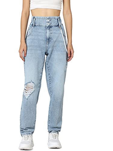 Image of ONLY Women High Rise Regular Fit Jeans