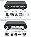 TENEALAY 4-Way 3.5mm Stereo Audio Switch Input Signal Source Switcher Selector Splitter Box with line Volume Controller (4 in 1 Out / 1 in 4 Out) -MC41