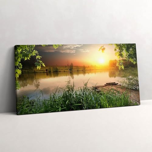 Peinture murale l'image imprimée sur toile pour illuminer votre salon avec un coucher de soleil