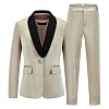 MODFUL Women’s 2 Piece Business Suit Set One Button Solid Color Blazer Trouser Suit
