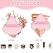 Pimoys 6 Pieces Powder Puff Face Makeup Sponge Soft Velour Triangle Powder Puffs Beauty Sponge Stocking Stuffers for Loose Powder (Black, Pink)