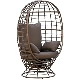 Outsunny Wicker 360 Swivel Egg Chair