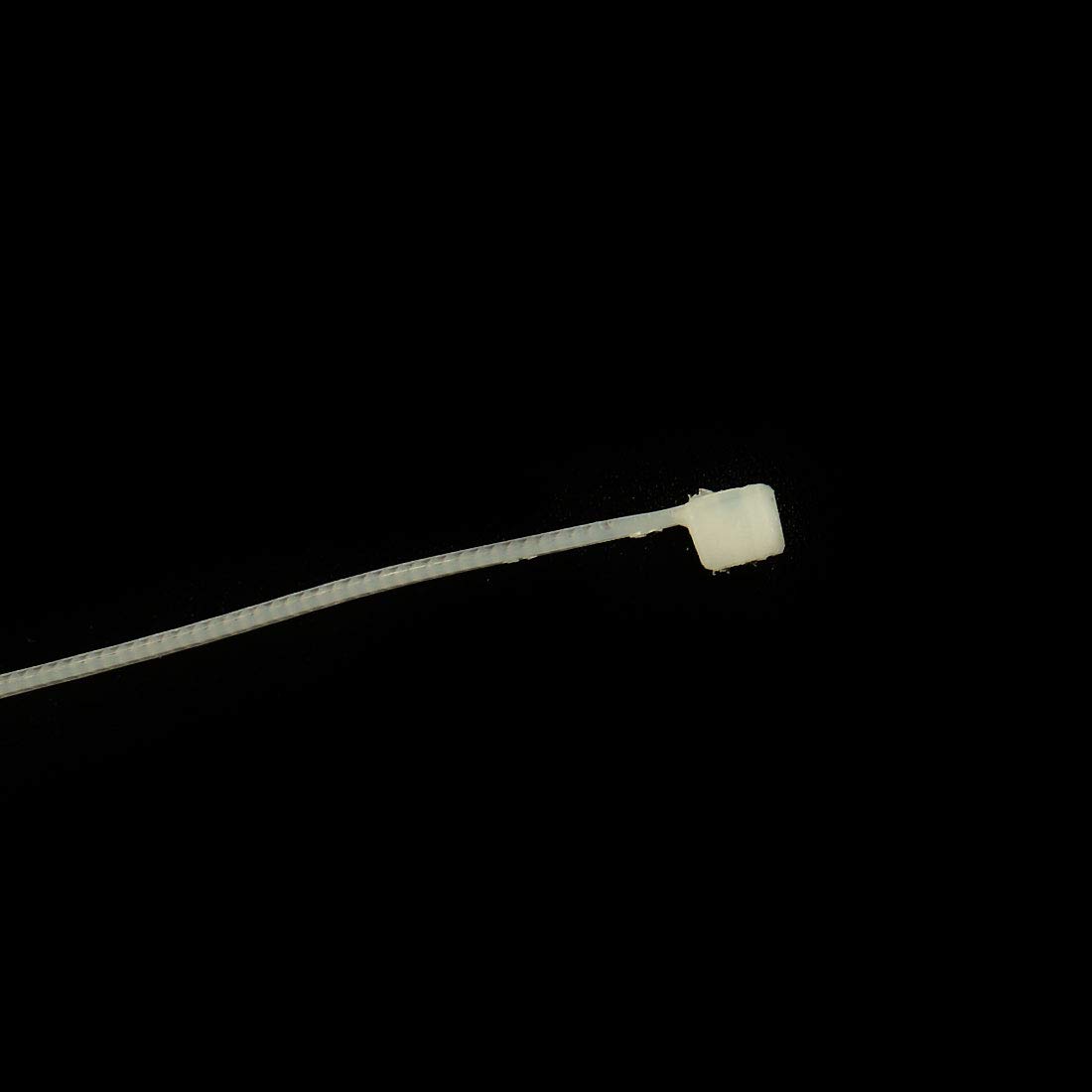sourcing map Plastic Self Locking Reusable Cable Zip Ties Fastener 198 x 5mm 100pcs Beige - Image 4