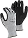 Majestic Cut-Less Korplex Glove with Sandy Nitrile Palm | 1 Dozen - SM | 13 Gauge Liner, ANSI A9, Extreme Cut Resistance, Breathable, Gray/Black | for Automotive, Industrial, Manufacturing | 35-7675