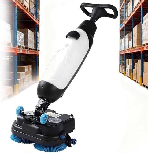 Feiphla Fregadora Aspiradora Industrial A BateríA 36v,Limpiadora De Suelos Profesional con Cabezal Doble,Capacidad 13000 Pies²/H,para Uso Intensivo En Almacenes Y FáBricas White